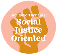 Inclusive Therapists Social Justice Oriented badge for Charika White, Life Migration Therapy